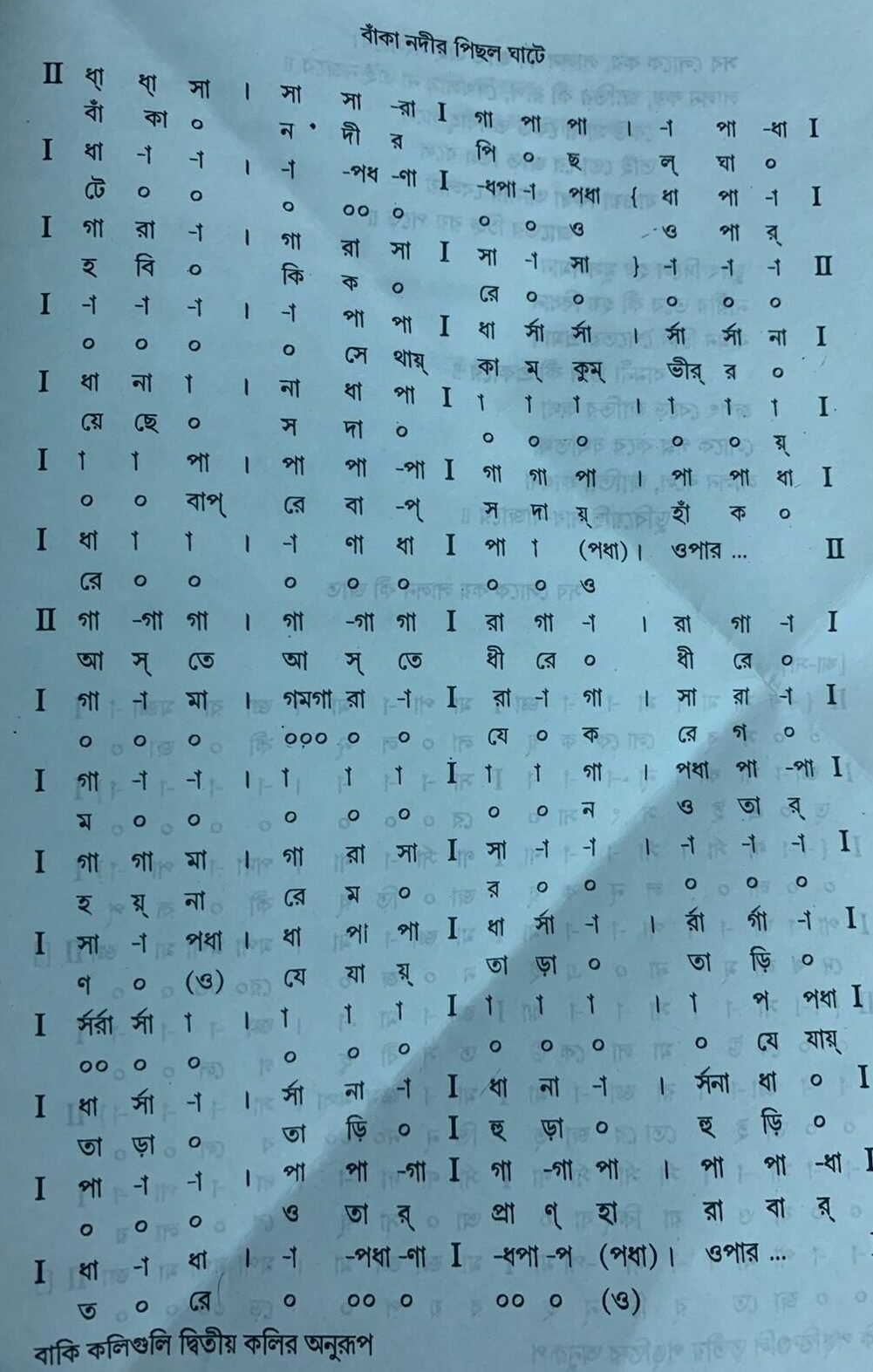বাউল ফকিরি গানের স্বরলিপি ও স্বরলিপি প্রসঙ্গে