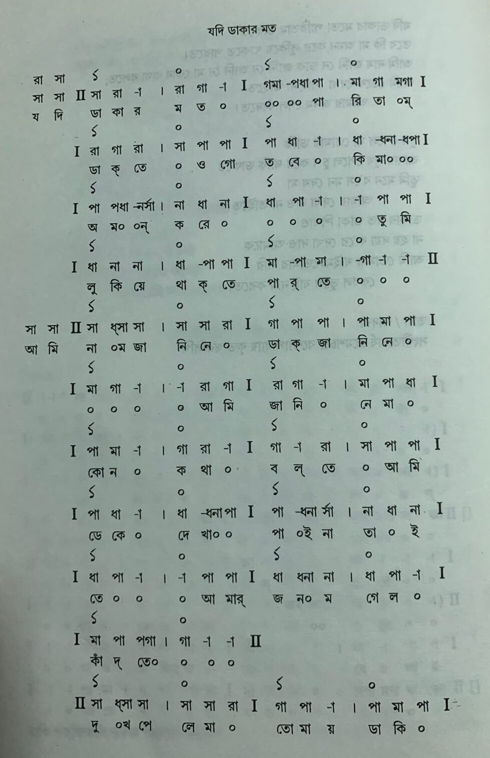 বাউল ফকিরি গানের স্বরলিপি ও স্বরলিপি প্রসঙ্গে