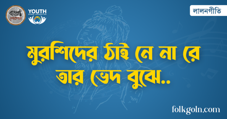 মুরশিদের ঠাই নে না রে তার ভেদ বুঝে